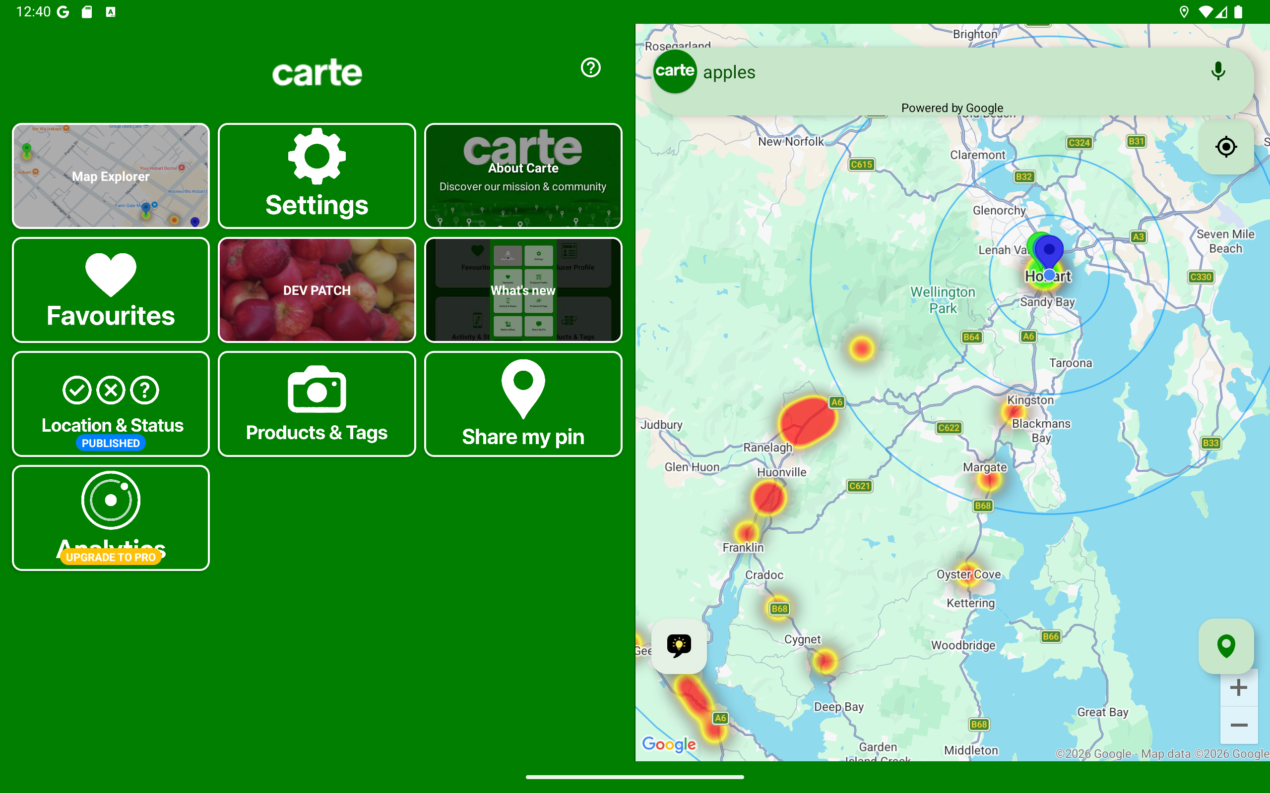 Carte Tablet Dual-Pane Home Hub